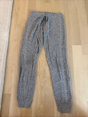 Justice Heather Gray Knit Joggers